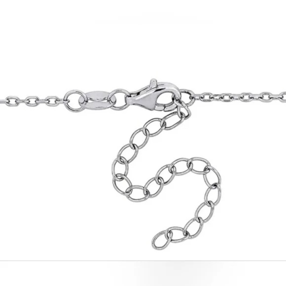 NWT Hudson's Bay Company HBC  925 Sterling silver HBC Stripes Crystals Necklace - Picture 4 of 7